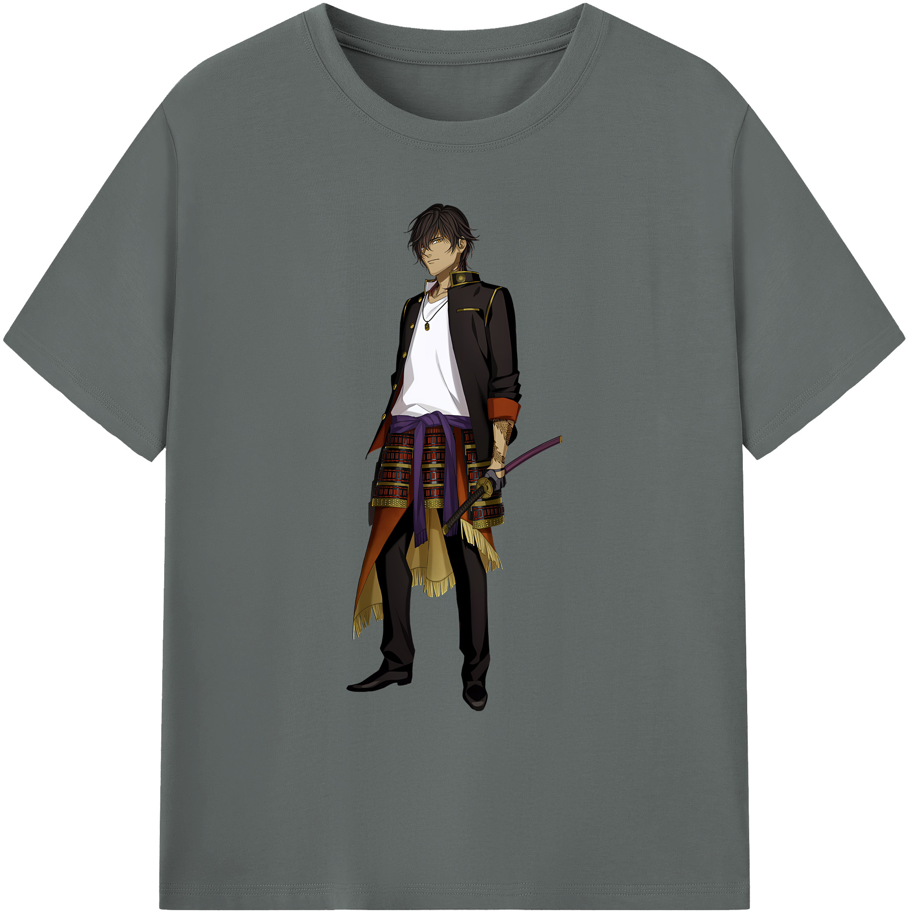 （画像用） 刀剣乱舞 Touken Ranbu 綿100％ メンズ半袖Tシャツ｜肌触りやわらか＆通気性
